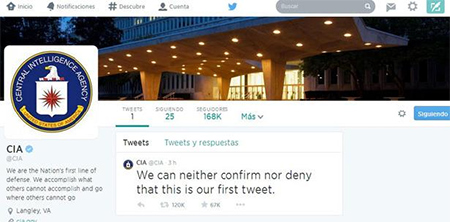 primer tuit de la cia